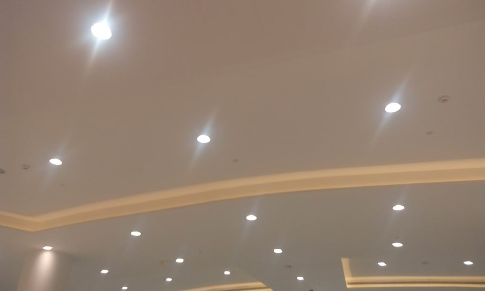 Loft med LED spots